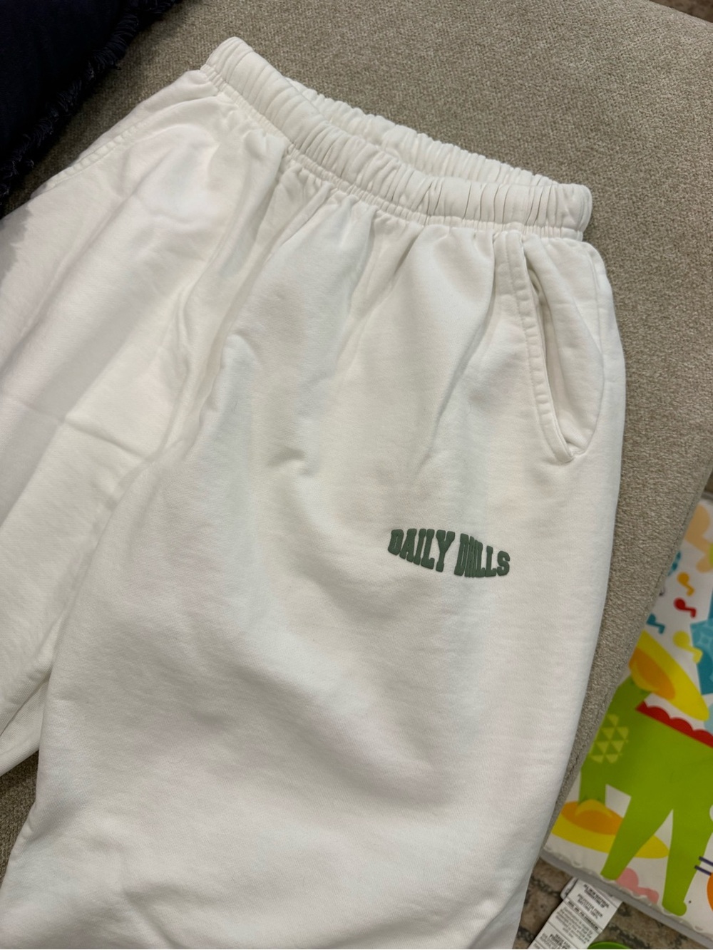 Daily Drills White Joggers